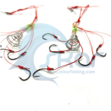 ریسه فنر فیدر 6 قلاب مجموعه ۲ عددی