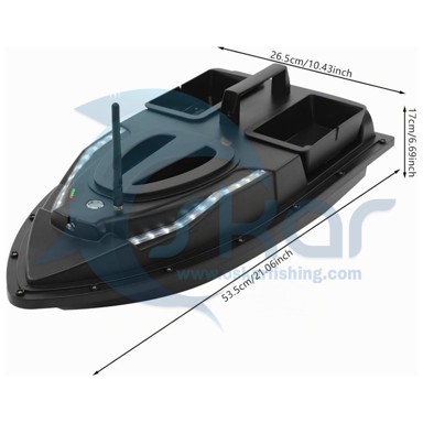قایق طعمه پاش دو مخزنه مدل flytec V700