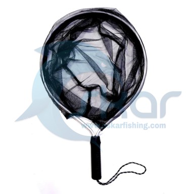 چاک قزلی  ساده تور مشکی