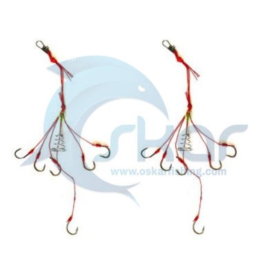 ریسه فنر فیدر 6 قلاب مجموعه ۲ عددی