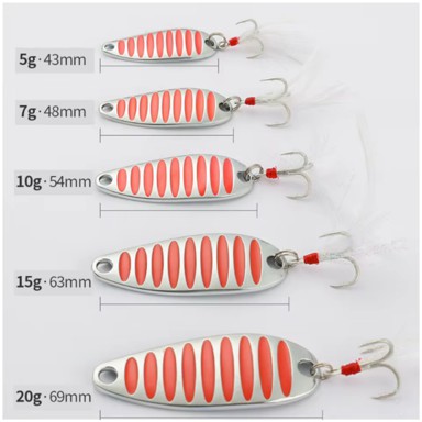 قاشقک 20 گرمی با خطوط موازی