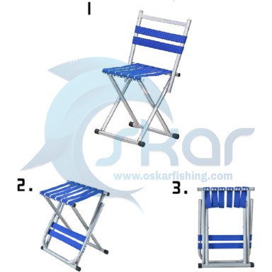 صندلی تاشو ماهیگیری پشت دار پرستیژ