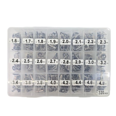 ست 320 عددی حلقه یدکی نوک لنسر حرفه ای در 24 سایز به همراه پک