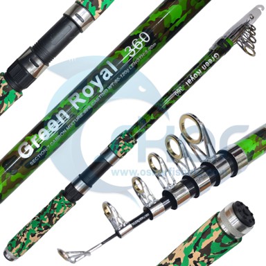 چوب ماهیگیری سبز استتاری OSP مدل Green Royal
