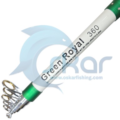 چوب ماهیگیری سفید-سبز OSP مدل Green Royal
