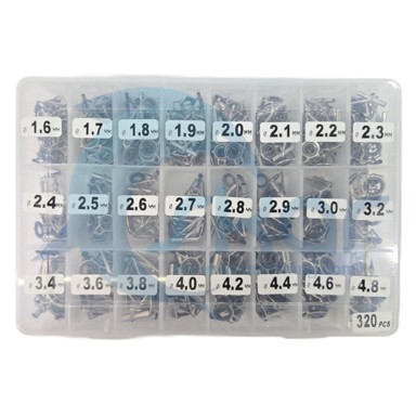 ست 320 عددی حلقه یدکی نوک لنسر حرفه ای در 24 سایز به همراه پک