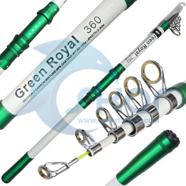 چوب ماهیگیری سفید-سبز OSP مدل Green Royal